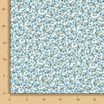 Algodão Flores Azul - Ribes y Casals