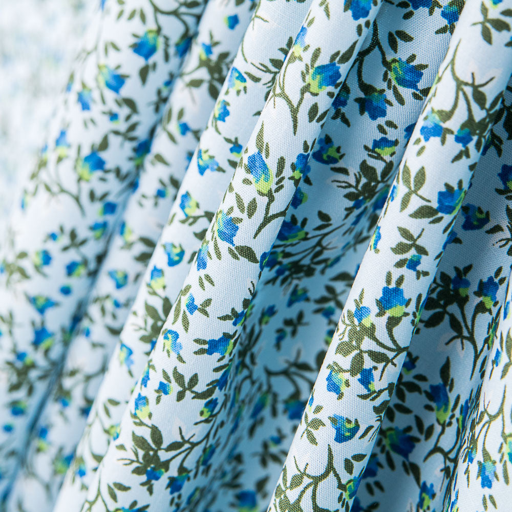 Algodão Flores Azul - Ribes y Casals