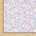 Popeline Algodão Orgânico Flores Goran - Ribes y Casals