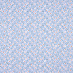 Popeline Algodão Orgânico Flores Coni Azuis - Ribes y Casals