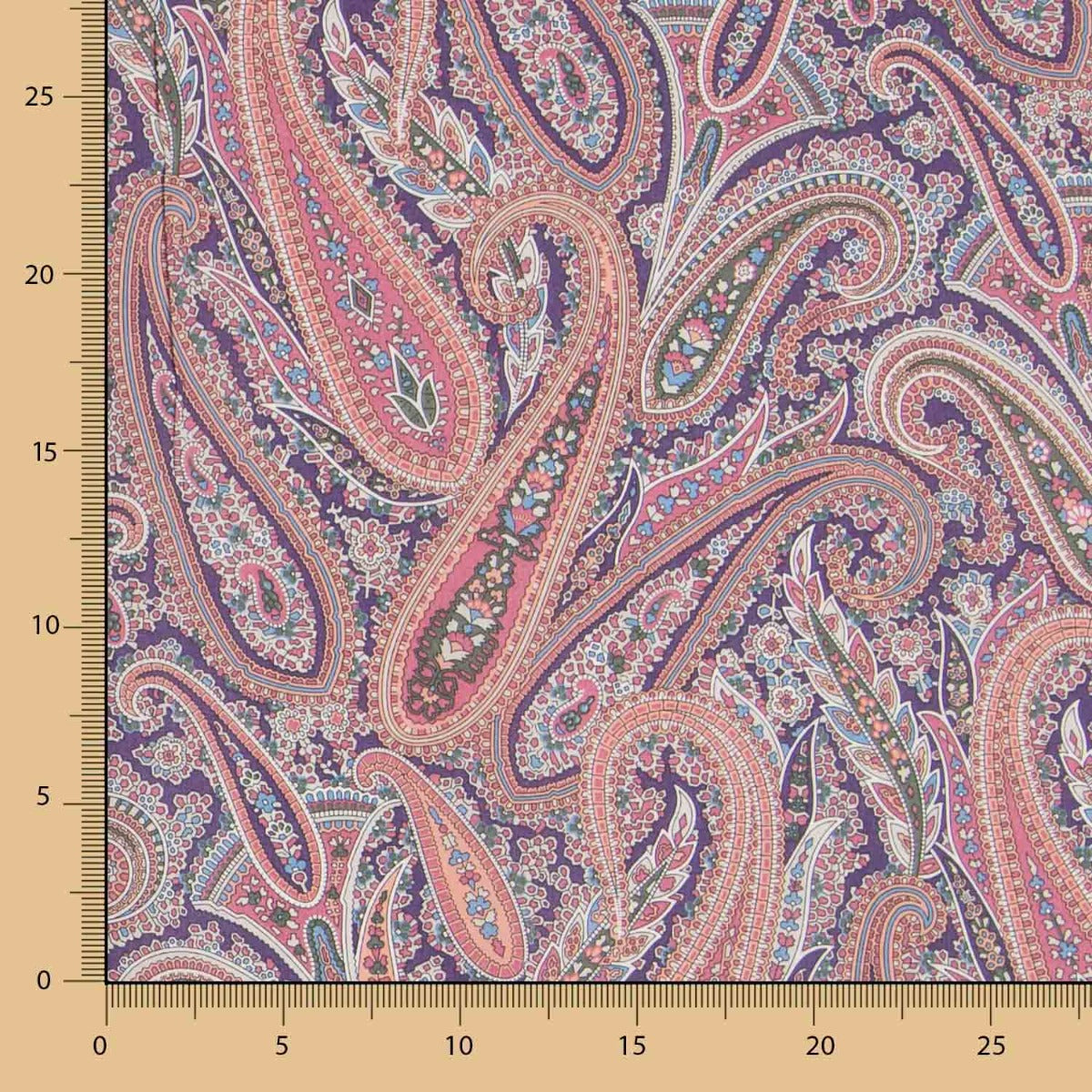 Algodão Liberty London Caxemira Marinho - Ribes y Casals