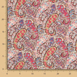 Algodão Liberty London Caxemira Castanho - Ribes y Casals