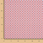 Algodão Liberty London Geométrico Coral - Ribes y Casals