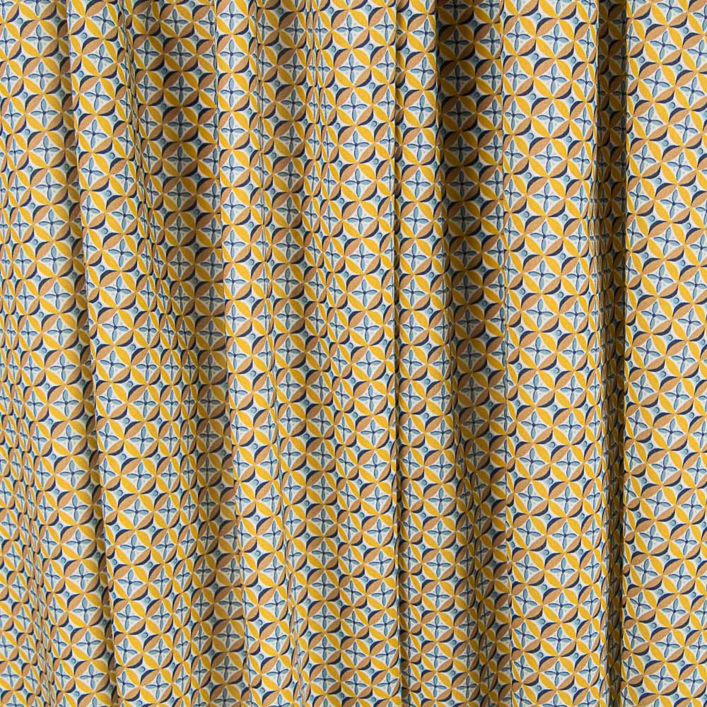 Algodão Liberty London Geométrico Ocre - Ribes y Casals