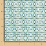 Algodão Liberty London Geométrico Turquesa - Ribes y Casals