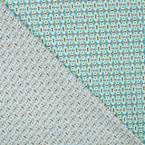 Algodão Liberty London Geométrico Turquesa - Ribes y Casals