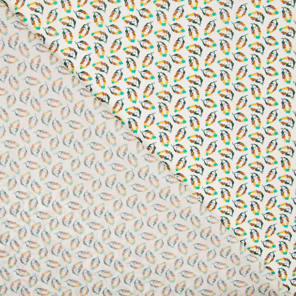 Algodão Liberty London Pena Multicolorido - Ribes y Casals