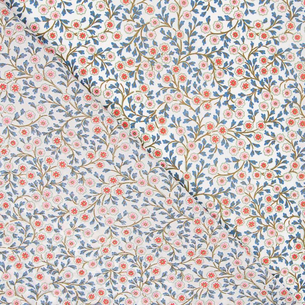 Algodão Liberty London Romântico Cinza - Ribes y Casals