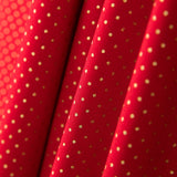 Algodão Bolinhas Ouro Vermelho - Ribes y Casals