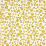 Popeline Algodão Flores Japão Cúrcuma - Ribes y Casals