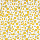 Popeline Algodão Flores Japão Cúrcuma - Ribes y Casals