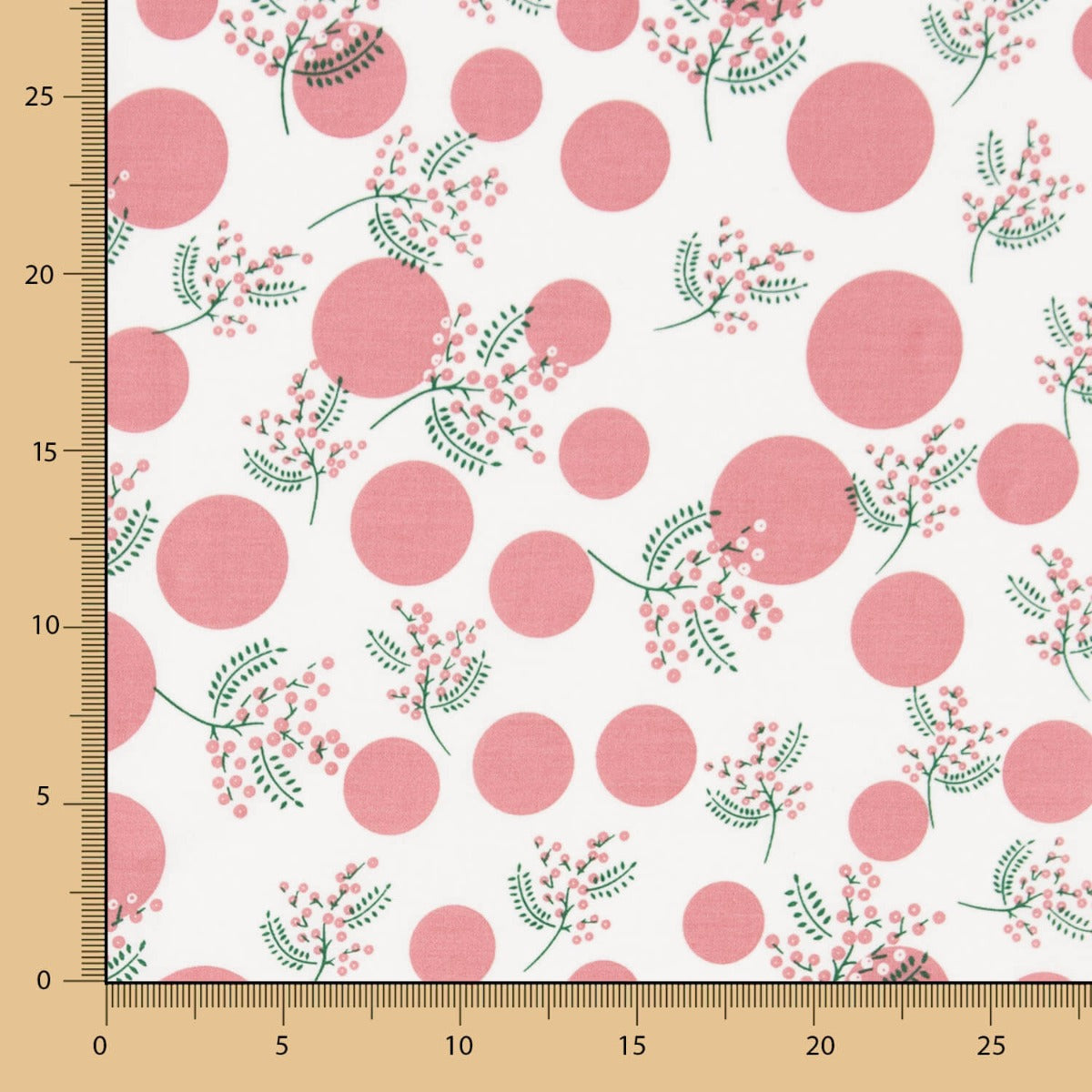 Popeline Algodão Flores Japão Rosa - Ribes y Casals