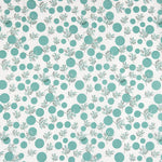 Popeline Algodão Flores Japão Verde - Ribes y Casals