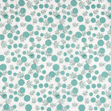 Popeline Algodão Flores Japão Verde - Ribes y Casals