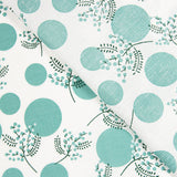 Popeline Algodão Flores Japão Verde - Ribes y Casals