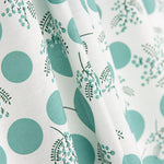Popeline Algodão Flores Japão Verde - Ribes y Casals