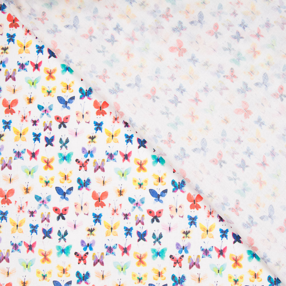 Algodão Borboletas Cores - Ribes y Casals