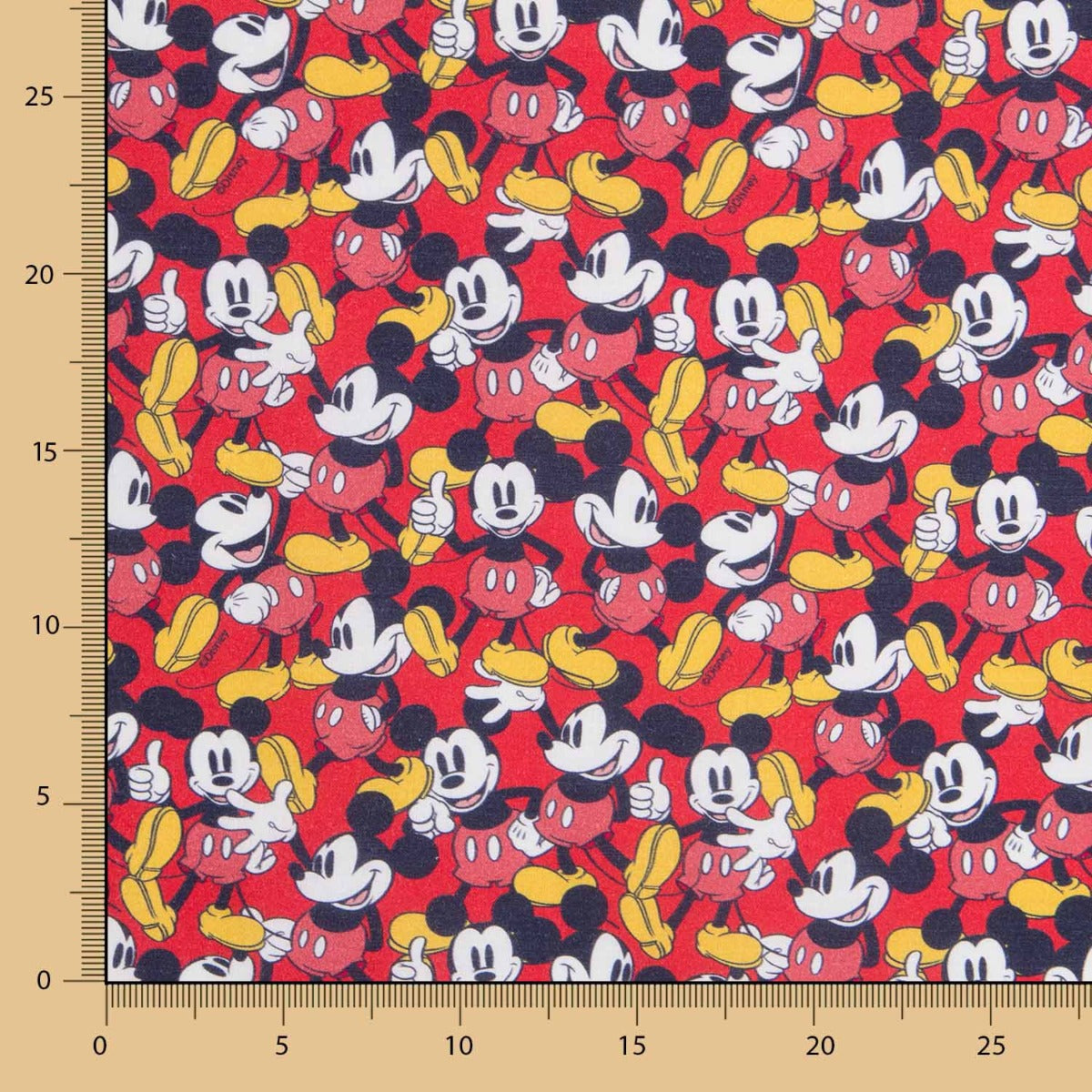 Algodão Mickey Rojo - Ribes y Casals
