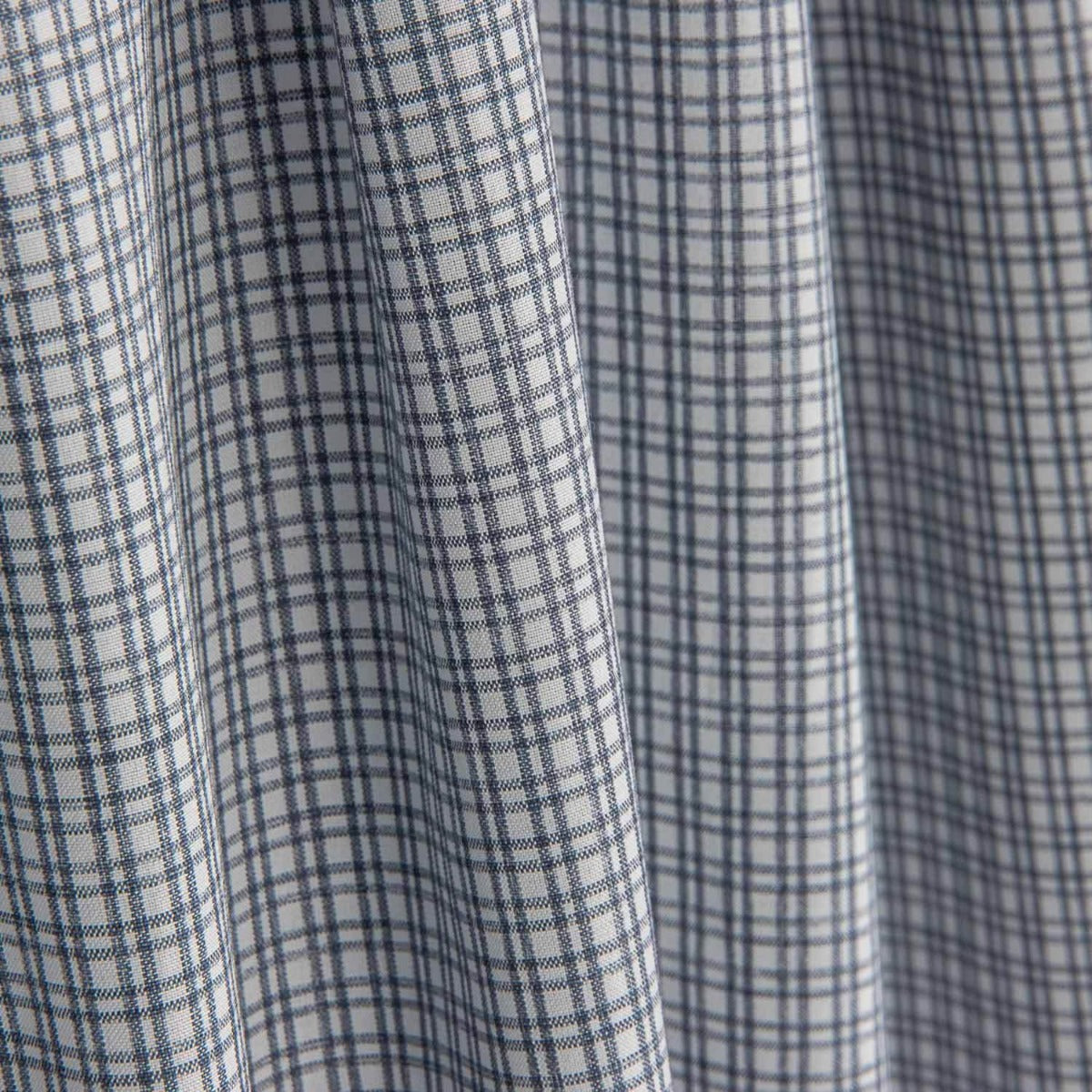 Popeline Camiseria Xadrez Cinzas - Ribes y Casals
