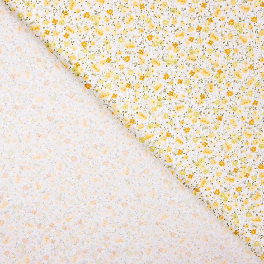 Popeline Algodão Orgânico Íris Amarelo - Ribes y Casals