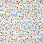 Popeline Algodão Orgânico Flor Celeste - Ribes y Casals