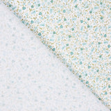 Popeline Algodão Orgânico Íris Verde Claro - Ribes y Casals