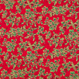 Algodão Natal Ramo Azevinho Vermelho - Ribes y Casals