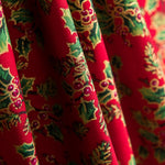 Algodão Natal Ramo Azevinho Vermelho - Ribes y Casals