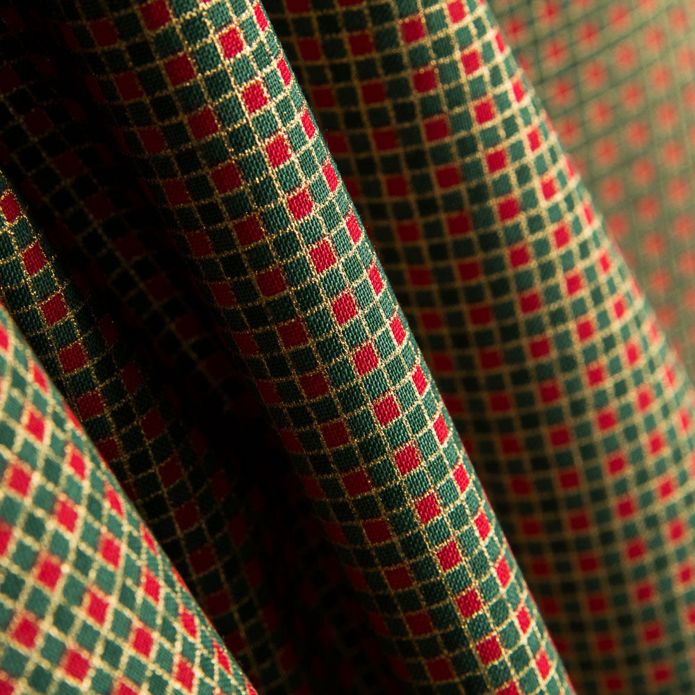 Algodão Natal Quadros Verde Ouro - Ribes y Casals