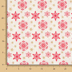 Algodão Natal Dourado Estrelas Cru - Ribes y Casals