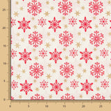 Algodão Natal Dourado Estrelas Cru - Ribes y Casals