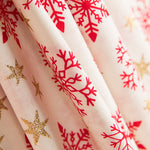 Algodão Natal Dourado Estrelas Cru - Ribes y Casals