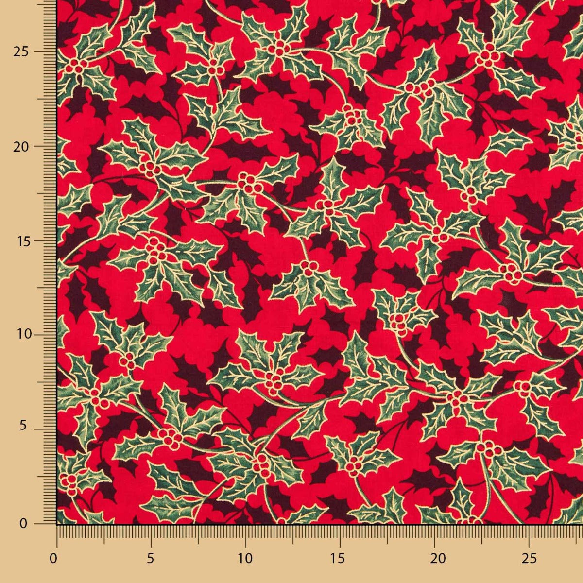 Algodão Natal Azevinho Vermelho - Ribes y Casals