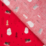 Algodão Natal Vermelho Trenós - Ribes y Casals
