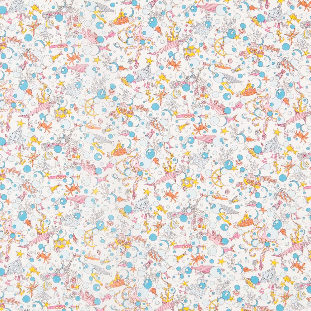 Algodão Treasure Ocean Tana Lawn Liberty - Ribes y Casals