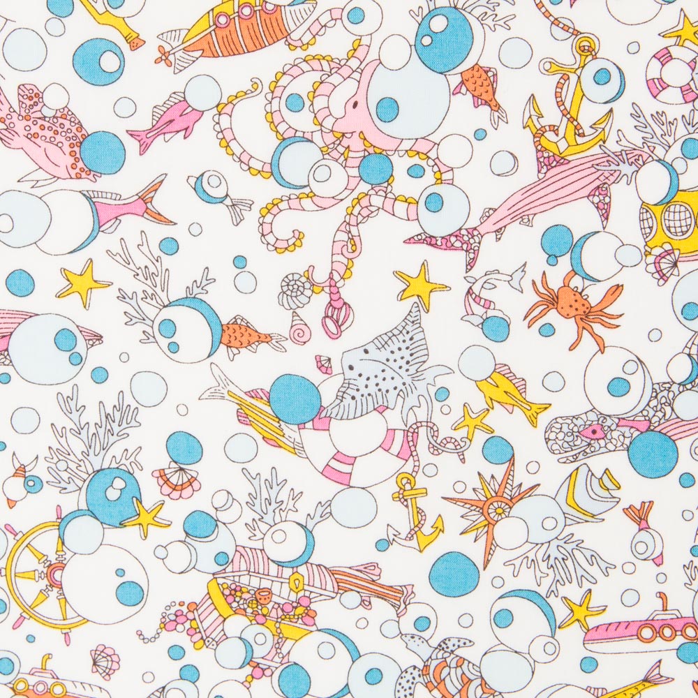 Algodão Treasure Ocean Tana Lawn Liberty - Ribes y Casals