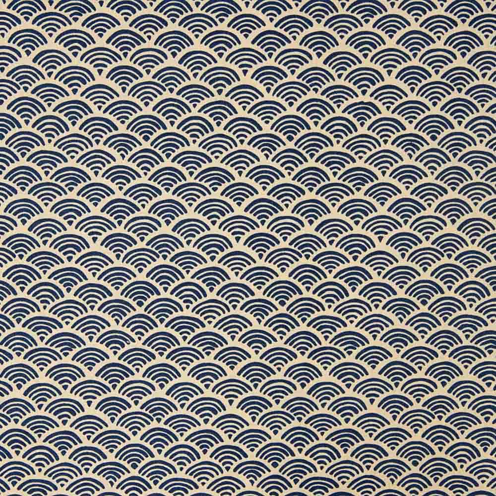 Patchwork Algodão Ondas Marinho - Ribes y Casals