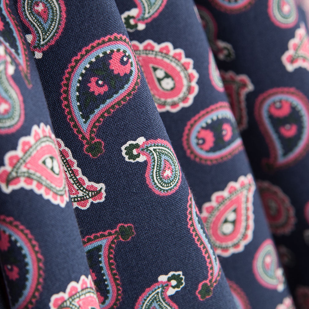 Algodão Paisley Azul - Ribes y Casals