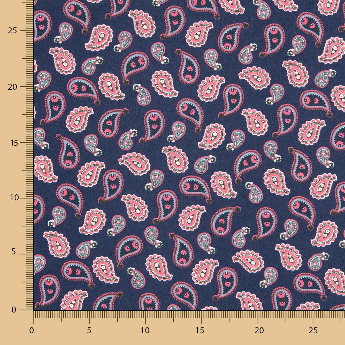 Algodão Paisley Azul - Ribes y Casals