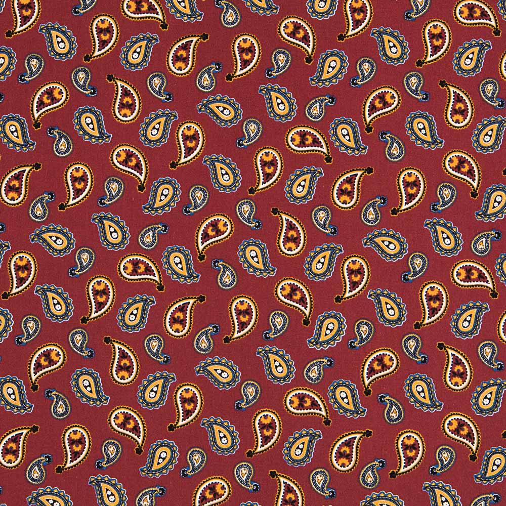 Algodão Paisley Castanho - Ribes y Casals