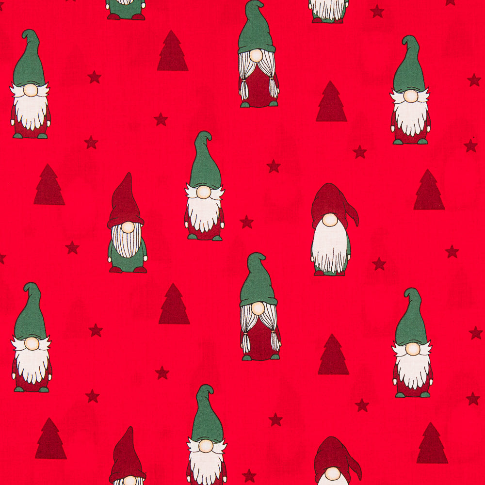 Algodão Pai Natal Gnomo Vermelho - Ribes y Casals