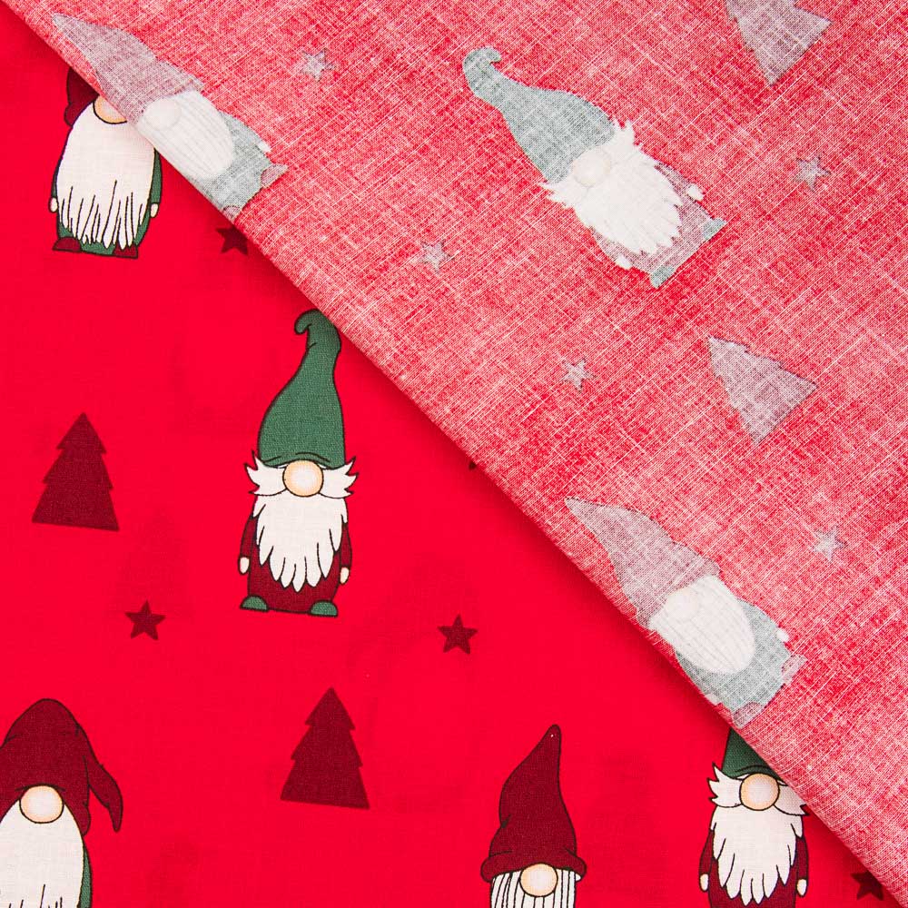 Algodão Pai Natal Gnomo Vermelho - Ribes y Casals