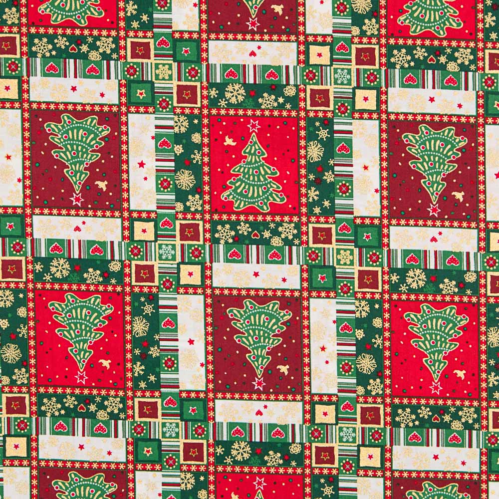 Algodão Patch Árvore Natal - Ribes y Casals