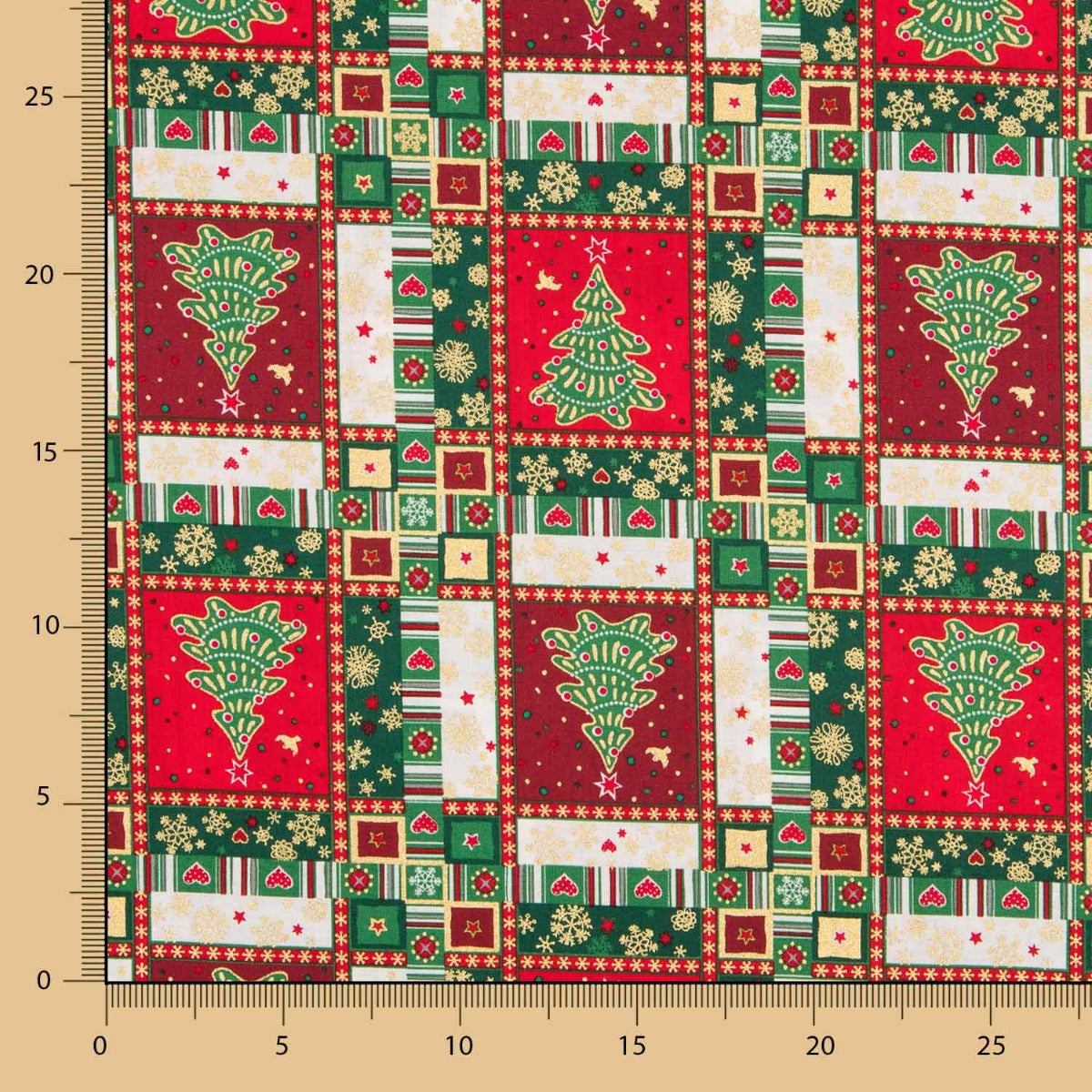 Algodão Patch Árvore Natal - Ribes y Casals