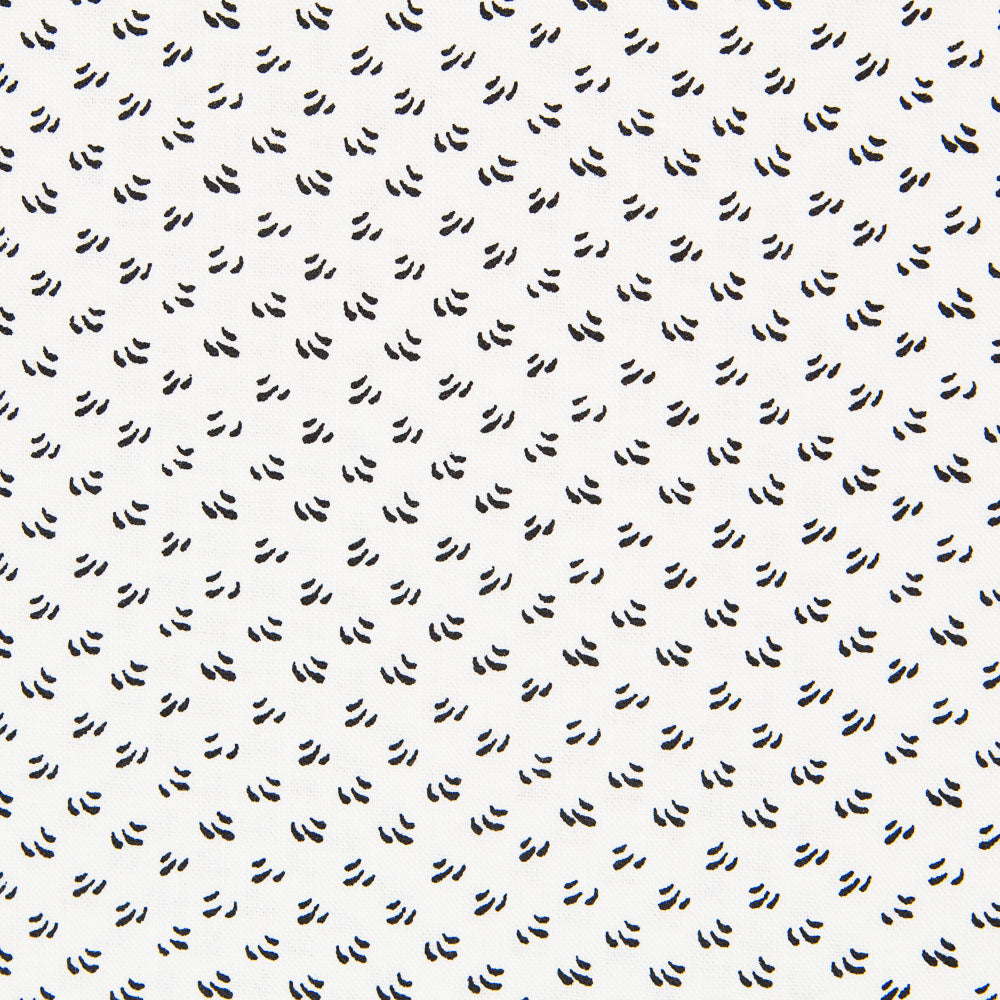 Algodão Patchwork Brush Stroke Preto - Ribes y Casals