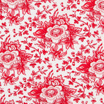 Algodão Patchwork Lily Buquê Vermelho - Ribes y Casals