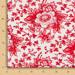 Algodão Patchwork Lily Buquê Vermelho - Ribes y Casals