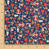 Casaco de Natal Azul Algodão - Ribes y Casals