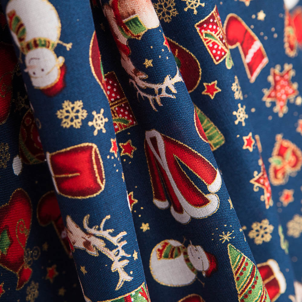 Casaco de Natal Azul Algodão - Ribes y Casals