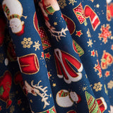 Casaco de Natal Azul Algodão - Ribes y Casals